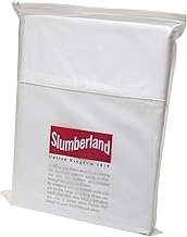 Slumberland Series French Bed Fitted Sheet, White, King Size (76.8 x 76.8 inches (195 x 195 cm), Fit