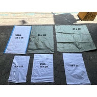 Empty Sack 10pcs (50kg 21x38). (25kg 19x29). (18x24). (14x22). (26x40) (38x40) Thick Sack Sako for