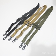 Outdoor Tactical New Style Double Point Gun Strap Nylon Canvas Braided Gun Rope Water Elastic Toy Lo