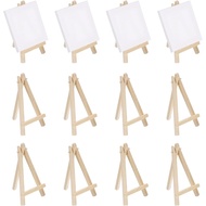 MECCANIXITY Mini Wood Display Easels, 5.9"x3.1"A-Frame Painting Tabletop Easels Holder Stand for Art