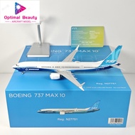 NG 95005 95006 1: 200 Boeing Original Factory B737MAX10 N27751 N27752 Alloy