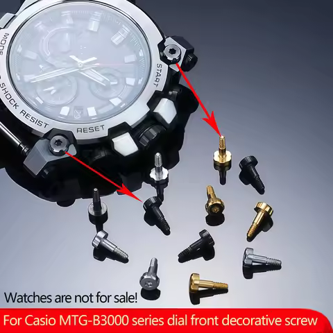Watch screw repair parts for G-SHOCK Casio MTG-B3000 series dial front decorative screws， case screw
