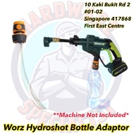 Worx HydroShot Pressure Washer Integrated Water Bottle Attachment