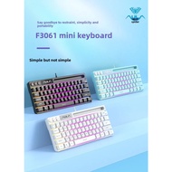 AULA | F3061 RGB Gaming Keyboard | Compact Wired USB Keyboard | 7-Color Backlight | Quiet Membrane K