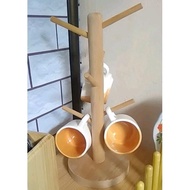 GANTUNGAN Wooden Cup Hanger 38Cm Wooden Mug Holder/