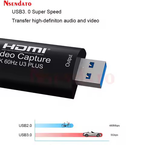 4K 60Hz USB3.0 Audio Video capture card adapter 1080P 60fps USB 3.0 Video Game Grabber Card for OBS 