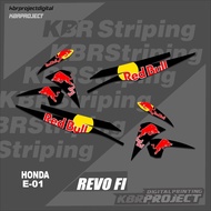 REVO FI striping sticker REVO FI HONDA motorbike motorbike sticker variation Racing E-01 TRANSPARENT