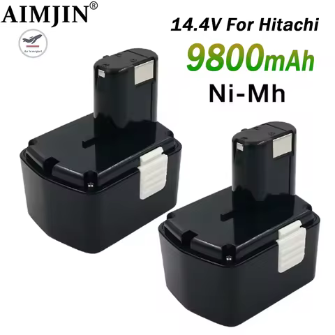 For Hitachi 14.4V EB1414S EB14B EB1412S 14.4V EB14S DS14DL DV14DL CJ14DL DS14DVF3 NI-MH 9800mAh Rech