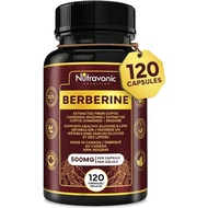 Berberine 1000 mg Setiap Sajian   Berberine 500 mg Setiap Kapsul |   Dibuat di Kanada, ia membantu d