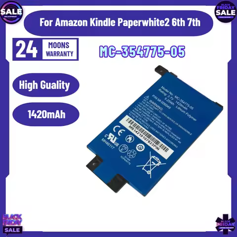 New 3.7V 1420mAh MC-354775-05 Battery for Amazon Kindle Paperwhite2 6th 7th Gen 6" DP75SDI S13-R1-S 