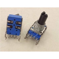 1pcs 142 horizontal single potentiometer B1K B1M B105 handle with thread length 15MMF 4 feet