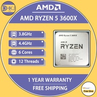 USED AMD Ryzen 5 3600X R5 3600X 3.8 GHz Six-Core Twelve-Thread CPU Processor 7NM 95W L3=32M 100-0000