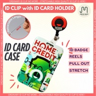 New Printed Home Credit Stretchable Id Clip and ID Case Holder JnM
