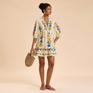 Women's Casual Floral Print Mini Dress For Vacation Wildflower Dress Summer Dress With Sleeves Flora