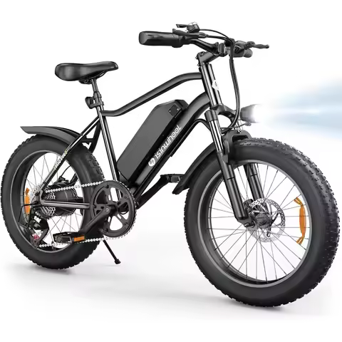 High-Performance 1000W Electric Mountain Bike with 75-Mile Range, 7-Speed, 20x4.0 Tires