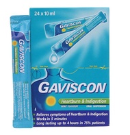Chính Hãng - Gaviscon Dual Action hỗ trợ trào ngược dạ dày thực quản (Hộp 24 gói)