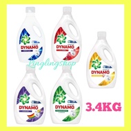 Dynamo Power Gel Concentrated Liquid Detergent (3.4KG) Perfect Clean/Anti-Bacterial/Colour Care/Malo