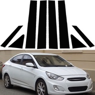 Fit for Hyundai Accent 4-door Car Window Door Column Center B C Pillar Post Cover Trim Stickers Auto