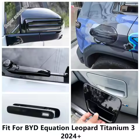 Rearview Mirror / Door Handle Bowl / Wiper / Fuel Tank Cover Trim Accessories For BYD Ti3 Equation L