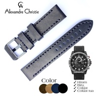 One-cstore32_id [Affordable] ALEXANDRE CHRISTIE Leather STRAP Original Original Men's AC Clock 22mm 24MM - Brown, 22mm