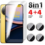 8in1 Glass For Xiaomi Poco F7 Ultra Tempered Glass PocoF7 Pro F7Ultra PocoF7Ultra Camera Lens Clear 
