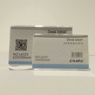 L Shape Acrylic Desk Label L61