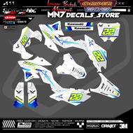 0194 DECAL CRF 150L DTRACKER KLX BF KLX GORDON WR 155R PUTIH KOMBINASI STABILO MN7 DECAL STORE