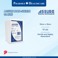 ASSURE Gauze Swab Non-Sterile (10cm x 10cm x 32-Ply) 100'S/Pkt