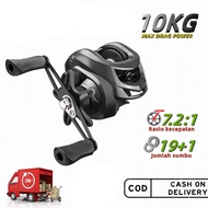 Baitcasting Fishing Reel Stainless Ball Bearings Magnetic Ultralight Mesin Casting Murah Spinning reel pancing