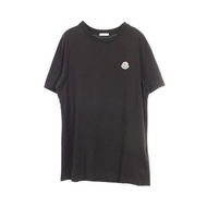 【二手】 MONCLER短袖T卹，附Logo貼片，8C00025，黑色純棉T卹，男士，二手 B