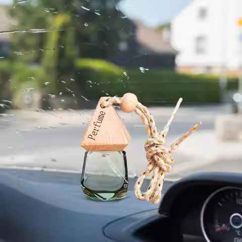 8ml Car Diffuser Bottle Hanging Perfume Fragrance Air Freshener Empty Glass Bottle for Automobiles E