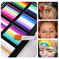 Grid Multicolor Water Face Paint Body Paint Tool Set Face Paint Body Water-Soluble Face Paint2025110