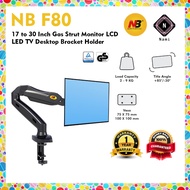 NB F80 North Bayou 17 to 30 Inch Gas Strut Monitor LCD LED TV Desktop Bracket Holder Mount Holder Monitor Ergo