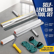 Self Leveling Cement Epoxy Floor Tool Set 6pcs Roller Rake Scraper Kasut Paku