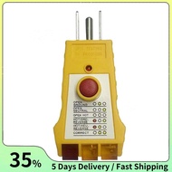 Electric Outlet Tester Plug In, GFCI Checker-Outlet Tester with Grounding& Receptacle Circuit Testin