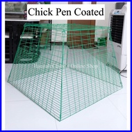 ◇ ◩ ◵ Limber Pen/Scratch Pen For Chick (Chick Pen) Plastic Coated Heavy Duty GameFowl Chick Pen Gre