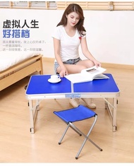 Small and medium-sized simple study desk folding desk computer desk outdoor folding stall table home dining table and chair