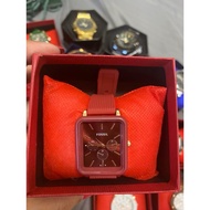 fossil ladies watch rubber strap