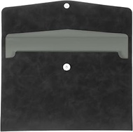 QUARKZMAN PU Leather Lever Arch File A4 Envelope Folder Files Documents Storage Bag Portable File Or