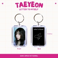 GANTUNGAN ACRYLIC KEYCHAIN GIRLS GENERATION LETTER TO MYSELF KEYCHAIN ACRYLIC KEYCHAIN KPOP UNOFFICI
