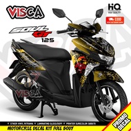 Decal Soul GT 125 Full Body Stiker Mio Soul GT 125 Full Body Striping Mio Soul GT 125 Full Body HAYA
