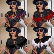 Petal Collar Holiday Party Dance Performance Costume Feather Bondage Ladies Shawl Feather Shawl Men 