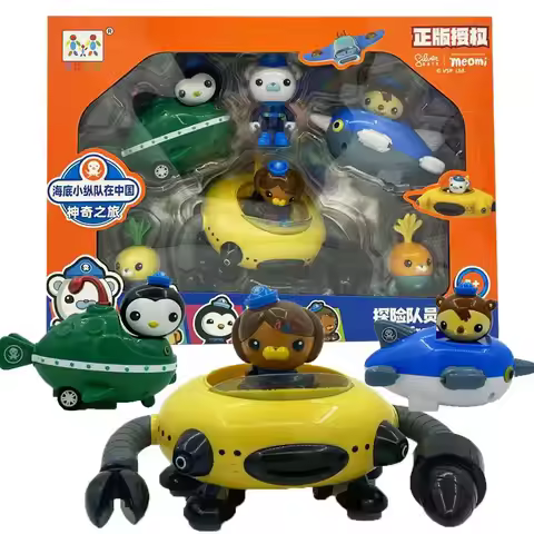 2025 Hot Original Octonauts Gup Submarine Boat Model Toys Kwazii Barnacles Peso Action Figures TV To