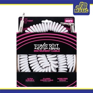 Ernie Ball - 30FT Coiled Straight Angled Instrument Cable (6045)(Guitar Equipment)(Guitar Cable)