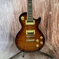 Gibson electric guitar quilted maple top, zebra pickup, chrome hardware，fast delivery
