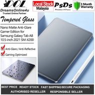PsDs Samsung Tab A8 10.5 inch 2021 SM-X200 SM-X205 Gamer Edition Nano Matte Anti-Glare Gaming Temper