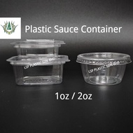 Disposable Clear Sauce Container / Bekas Sos 1oz / 2oz (100pcs±)