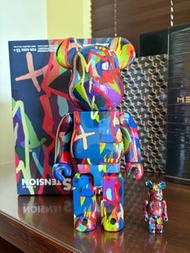 Bearbrick 100 + 400% Kaws Tension