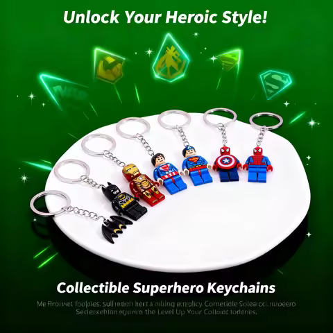 Spiderman Iron Man Keychain Cool Anime Character Exquisite Backpack Charm Birthday Festival Gift for
