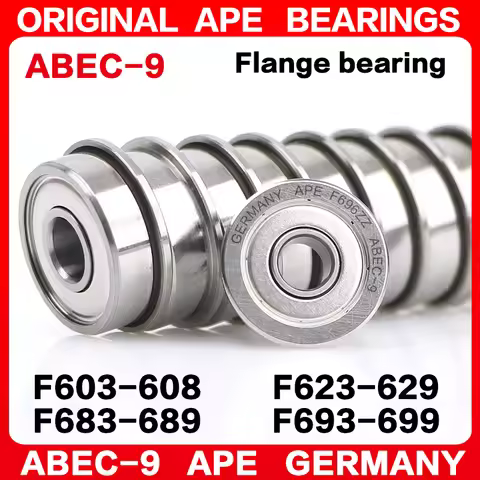 5/10pcs ABEC-9 flange bearing F683 F608 F684 F685 F686 F688 F693 F694 F695 F696 F698 F604 F605 F606